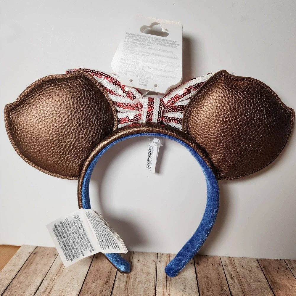 Disney Parks Marvel Avengers Captain America Ear Headband for Adults - Picture 2 of 3